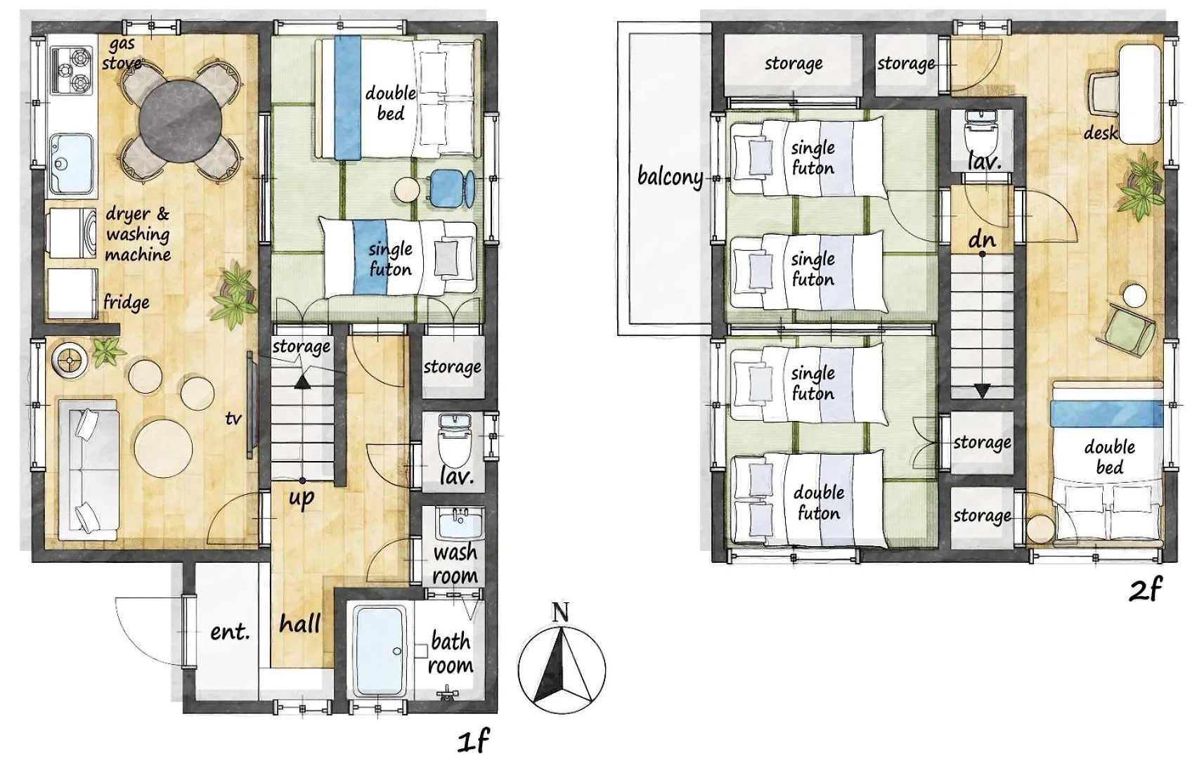 New! Pufuka Kanegafuchi 86㎡ Detached House Unlimited Wifi Tokyo Apartment